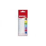 Kores N45121 - 120 index repositionnables en film transparent et drapeau coloré, 12x45 mm