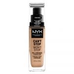 NYX Cosmetics Fond de teint Can't Stop won't Stop - CSWSF08: True beige - 30 ml