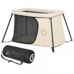 Babymoov Lit parapluie Moov,Sleep-Ultra Compact et Leger(<5kg)-Montage et Pliage rapide-Dès la Naissance et jusqu'à 4 ans-Evolutif en Aire de jeux-Confortable(densité matelas de 25kg/ms)-Garanti à vie