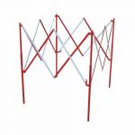 Viso Barri&egrave;re carr&eacute;e extensible acier rouge/blanc