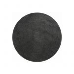 MSV Tapis de bain Coton Rond ø57Cm Gris Anthracite