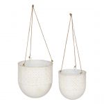 2 cache-pots suspendus Tino