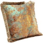 Kare Design Kare Coussin d&eacute;coratif d&eacute;coratif avec Fermeture &eacute;clair et Housse en Velours - Marron - 45 x 45 cm