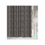 Spirella Rideau de douche Polyester LINES 180x200cm Noir