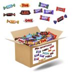 Mix gourmand - Assortiment de 250 mini chocolats Mars, Snickers, Bounty, Twix, Milka, Daim, Toblerone