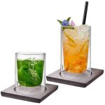 Gefu Lot de 2 grands sous-verres MIRA