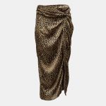 Imperial Jupe Longue Taille Nou&eacute;e Imprim&eacute; L&eacute;opard - L&eacute;opard - XS - Femme - Jupes - Boutique Seven's