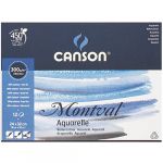 Canson Montval 200807319 Bloc Papier aquarelle 12 feuilles 300g Grain fin 24 x 32 cm Blanc naturel