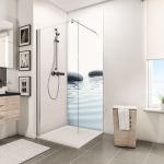 Schulte-ufer Panneau mural 90 x 210 cm, rev&ecirc;tement pour douche et salle de bains, D&eacute;coDesign PHOTO, Pierres zen et eau