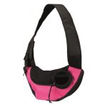 Trixie Sac frontal Sling - 50 &times; 25 &times; 18 cm - Rose et noir - Pour chien