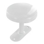 C&icirc;me Porte-manteau m&eacute;tallique laqu&eacute; blanc 1 t&ecirc;te 10,5 x 6,5 x 6,5