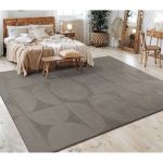 Paco Home - Tapis Salon Chambre Adulte Poils Ras Scandinave Motif Boho Motif Geometrique 240x340 cm, Gris 6