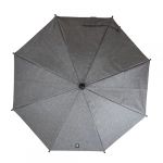 Dooky Parasol pour landau ou poussette (universel et flexible, protection UPF 50+, flexibilité à 180 degrés, technologie flex, système easyfix, déperlant), Gris