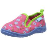 Playshoes Pantoufle fleurs rose - Taille 18/19