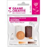 3 colorants solides pour bougies Naturel Graine Cr&eacute;ative