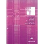 Clairefontaine 5810C - Bloc feuillets Metric 210x297, 100 feuilles perfor&eacute;es encoll&eacute;es 90 g/m&sup2;, coloris blanc, quadrill&eacute; 10x10 + marge
