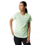 New Balance T-shirt à Manches Courtes Q Speed Jacquard S Vibrant Spring Glo