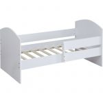 Habitat et Jardin Lit enfant avec barrière Victoria - Bois - Blanc - 80 x 160 cm