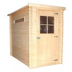 TIMBELA Abri de Jardin en Bois Stockage extérieur l239xL144xH198 cm/2 63 m2 Petit abri à Outils, Local à vélos Toit imperméable, fenêtres M306