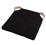 Home maison Noir - Coussin de chaise attac