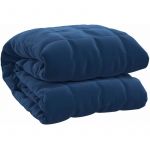 VidaXL Couverture lestée Bleu 135x200 cm 6 kg Tissu