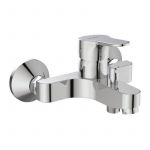 Porcher Mitigeur bain chromé - Entraxe 137 à 163 mm - bec fixe - 21,2 L/min - Olyos