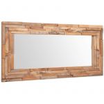 VidaXL Miroir d&eacute;coratif Teck 120 x 60 cm Rectangulaire