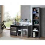 Pack Bureau Enfant, Caisson & Bibliot que "London" Gris Anthracite