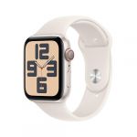 Apple Montre connect&eacute;e WATCH SE 44mm Lumi&egrave;re Stellaire M/L Cellular