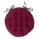 Galette de Chaise Ronde "Leana" 38cm Rouge Prix