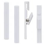 Mobois Crochets tringle &agrave; rideau Cable d&eacute;ko 10 mm plastique blanc mat