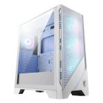 MSI MAG Forge 320R Airflow White Boîtier PC Moyen Tour - ATX, Compatible avec Les RTX 40, Ventilateurs ARGB, filtres à poussière