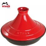 Staub Tajine en fonte émaillée avec dome céramique (28 cm)