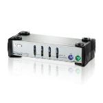 Aten CS84A - Commutateur KVM VGA USB PS/2 à 4 ports  (câbles KVM inclus)