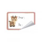 Ruedelafete 12 étiquettes adhésives cadeaux noël - partypro 913501b