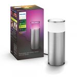 Philips lighting Philips Hue - White and Color Ambiance, Borne extérieure calla, Inox