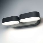 Ledvance Endura Style Mini II Spot LED | Applique Extérieure | Gris foncé | 13 Watts - 630 Lumens | Blanc Chaud 3000K | Etanche IP44