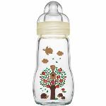 Mam Biberon en verre 260 ml avec t&eacute;tine en silicone d&eacute;bit 2 (0-6 mois)