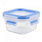 Tefal Bo&icirc;te alimentaire rectangulaire transparente et bleue, plastique, transparent bleu, 0,25 l k3021612
