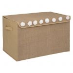 Atmosphera Coffre jute pliant Elio Marron