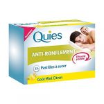 Quies Pastilles anti-ronflement goût miel citron - 12 pastilles
