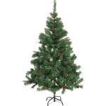 Cadeaux de Noël Sapin de Noël artificiel avec pommes de pin - 210 cm - Ø 130 cm - 980 Tops