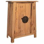 VidaXL Armoire latérale de salle de bain Pin recyclé massif 59x32x80cm