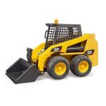 Bruder chargeur compact cat jaune avec pelle avant et bras fonctionnel - vehicule chantier 1:16 - plastique de qualite