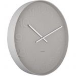 Present time Horloge ronde Mr. numbers 51 cm gris fonc&eacute;