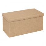 Pouf de rangement Mix 'n' Modul en toile de jute beige