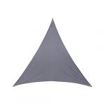 AC-Déco Toile solaire triangle Anori - 400 x 400 x 400 cm - Polyester - Gris