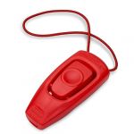 The Company of Animals Whizzclick - Sifflet et clicker combinés 2-en-1, sifflet de dressage pour chien pour le rappel, et clicker pour la récompense, cordon réglable et réfléchissant, adapté aux chiens