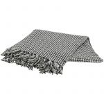 Aubry Gaspard Plaid Pied-de-poule en coton