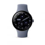 Google Pixel Watch 4 45 mm Bluetooth Gris satin&eacute; avec bracelet sport fluoro&eacute;lastom&egrave;re Gris Quartz